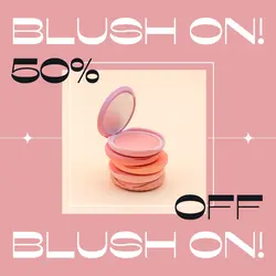 Beauty Blush On Discount Product Instagram Post