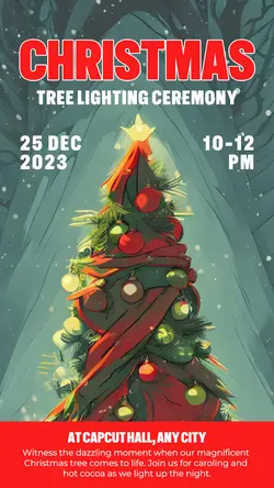 Christmas Tree Lighting Ceremony Instagram Story