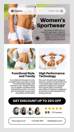 Fashion Women's Sportwear Promotion Instagram