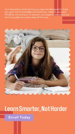 Education and training Menu