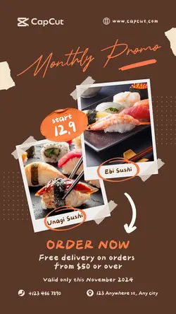 Sushi Promotion Instagram Story