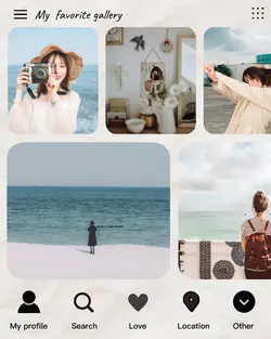 Non-Marketing Personal Sharing Photo Collage Favorite Gallery 