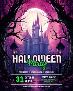 Halloween Event Invitation for Instagram Post