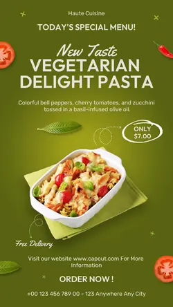 Food & Beverages Today Special Menu Promotion