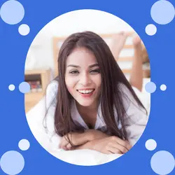IG Profile Buuble Blue