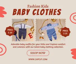 Baby Clothes Promotion Facebook Post