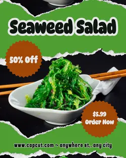 Food and Beverage Seaweed Salad Promotion Instagram Post
