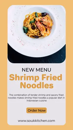 Shrimp Fried Noodles new Menu Instagram Story