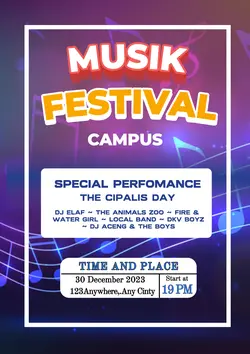 Non-marketing Music Festival Poster