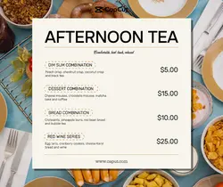 Foods & Beverage Afternoon tea