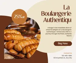 Authentic Bakery Discount Promotion Facebook Post