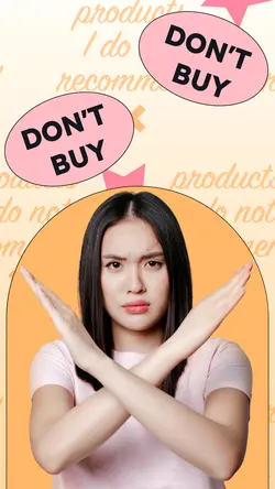 Products I don't recommend Youtube Thumbnail 9:16