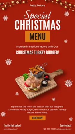 Christmas Special Menu Instagram Story
