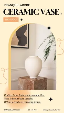 Household Furniture Ceramic Vase Instagram Post