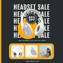 Headset Sale Best Quality Instagram Post