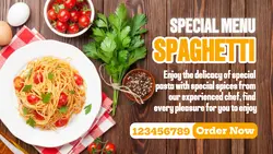 Special Menu Spaghetti Facebook Cover