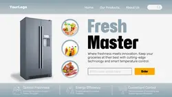 Electronics Smart Fridge Promo Page
