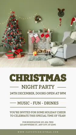 Christmas Night Party Instagram Story