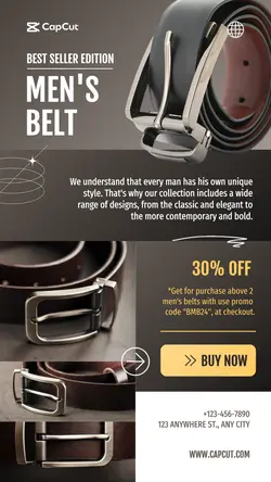 Men's Belt Edition Promotion