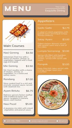 Food Indonesian Food Menu Instagram Story