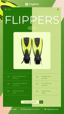 motion Flipper of foot show Minimalist style