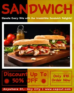 Food Sandwich Promotion Instagram Portrait