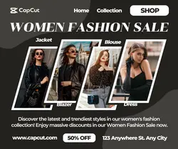 Women Fashion Sale Promotion Website