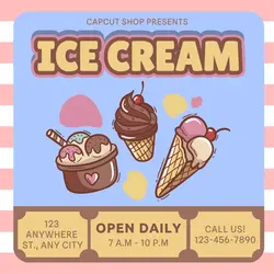 Ice Cream Shop Poster