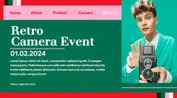 Retro Camera Event - Landing Page