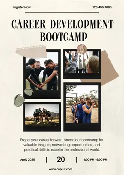 Non-Marketing Campus Activities Brown Aesthetic