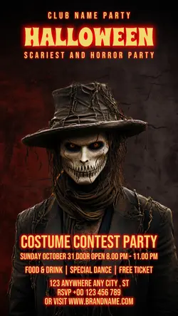 Halloween Party Club Invitation Instagram Story