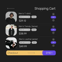 2024hot Shopping Cart Men's Clothes