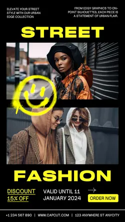 Streetwear Fashion Instagram Story