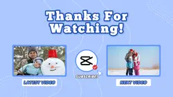 Non-Marketing YouTube End Screen Blue