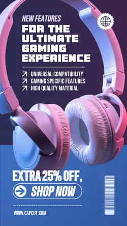 Headset Gaming Promotion Instagram Story