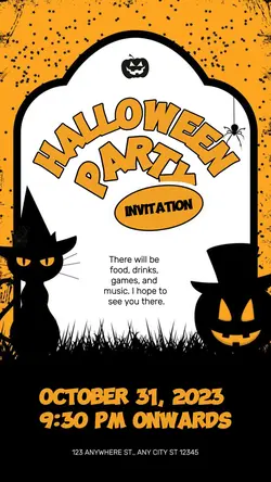 Halloween Night Party Tiktok Post