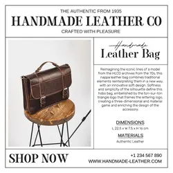 Stylist Retro Leather Bag Instagram Post