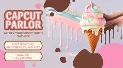 Ice Cream Parlor Facebook Ad