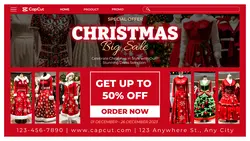 Christmas Dress Sale Promotion Twitter post