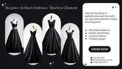 Fashion Dress Gown Elegant Product Display