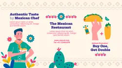 Buy One, Get Double Food Promo - FB Ad Template