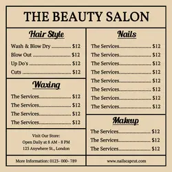 The Beauty salon Instagram Post