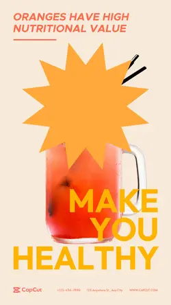 Food & Drink Orange Juice Discount Minimalist