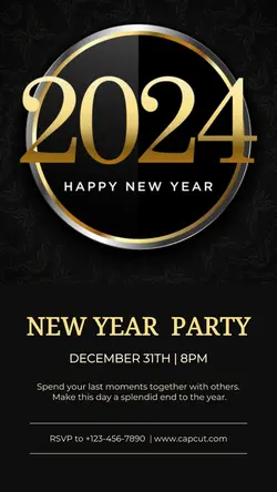 Other Industries New Year Party Instagram Story