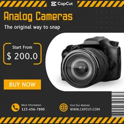 Analog Camera Product Instagram Post
