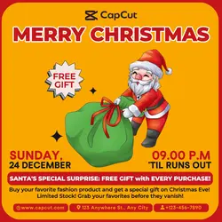 Christmas Free Gift Promotion Instagram Post