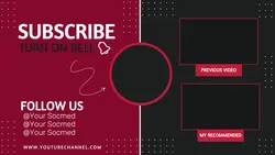 Template For YouTube End Screen