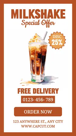 Milkshake Coffee Beverage Promotion Instagram Story