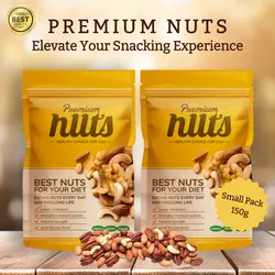 E-commerce Food & Beverage Snack Nuts Hero Image