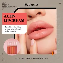 Beauty Lips Cream Promotion Instagram Post